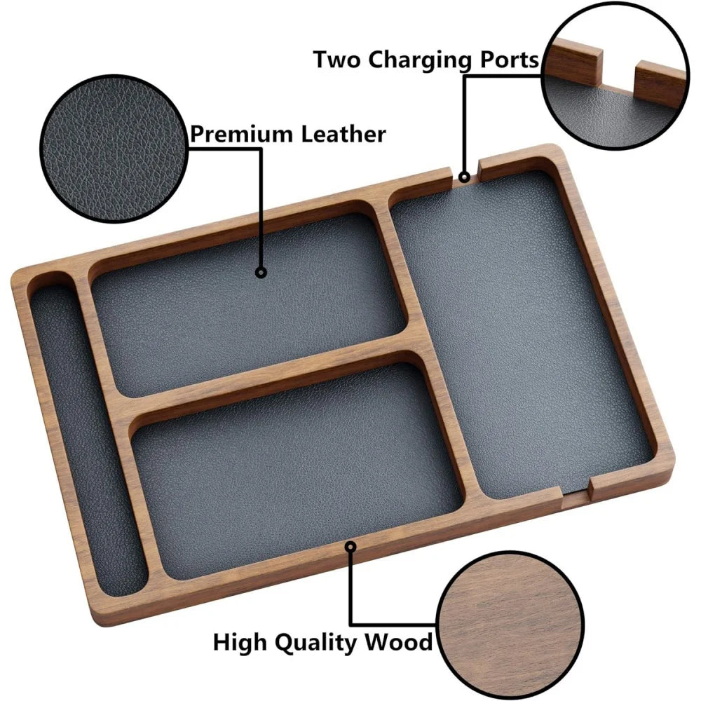 Elegant Wooden Organizer Tray