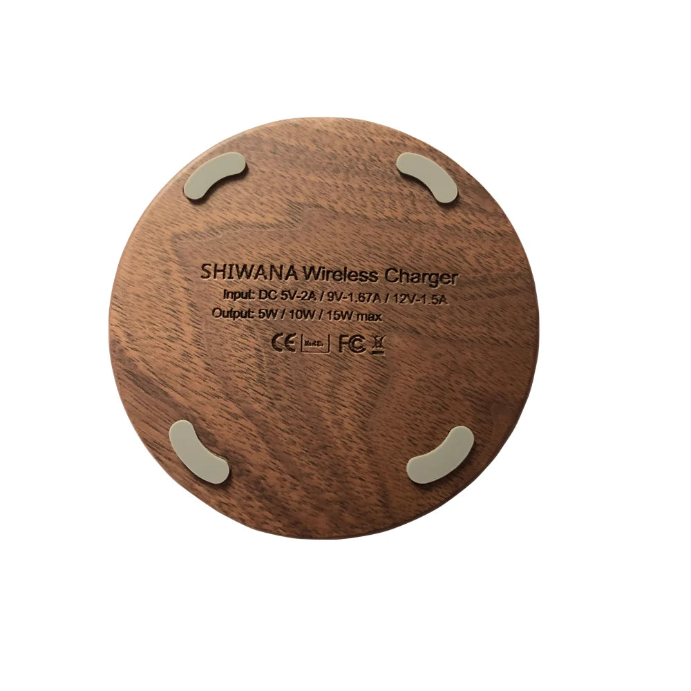 Eco-Friendly Wood Wireless Charger
