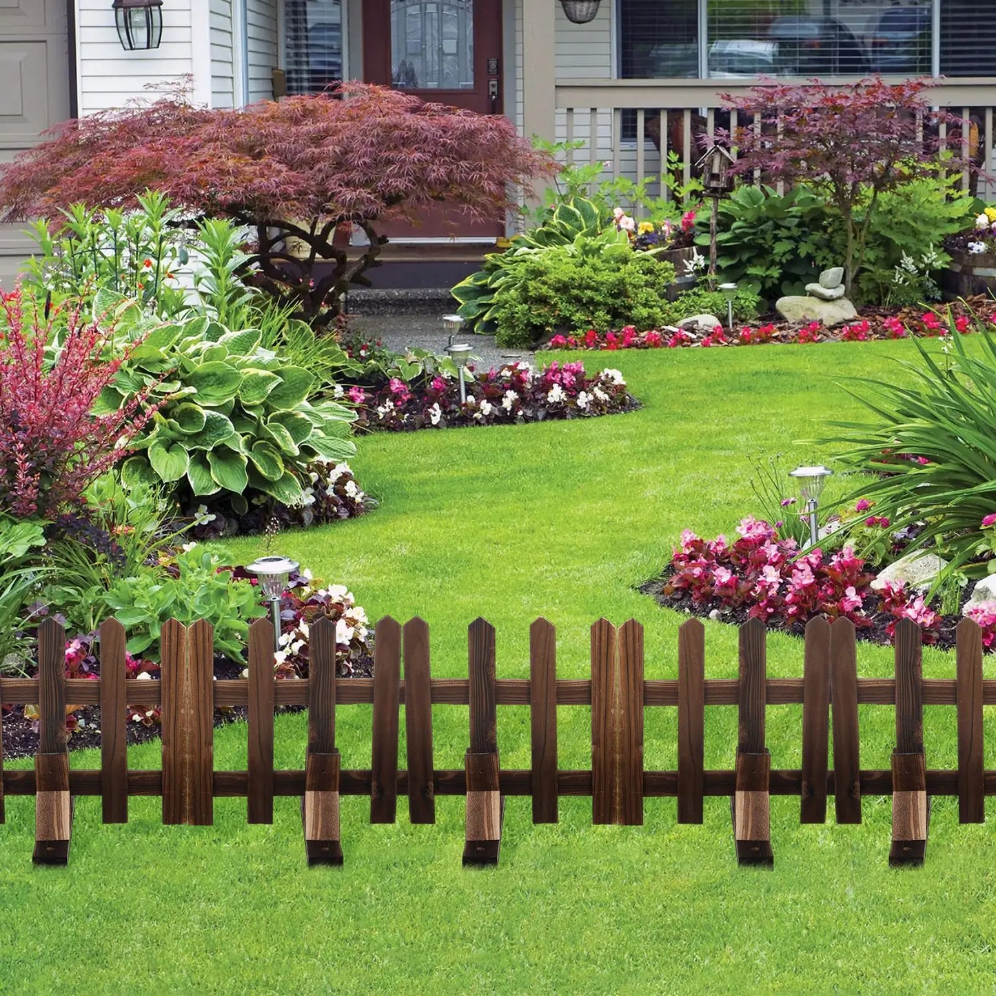 Wooden Garden Fence Supports