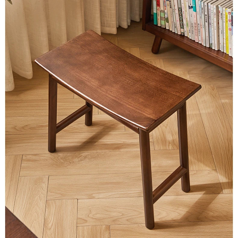 Cozy Wooden Dressing Stool