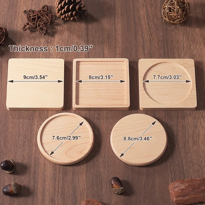 Custom Wood Coaster Set
