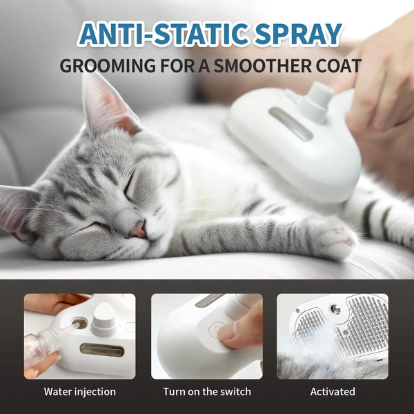 Pet-Friendly Spray Brush