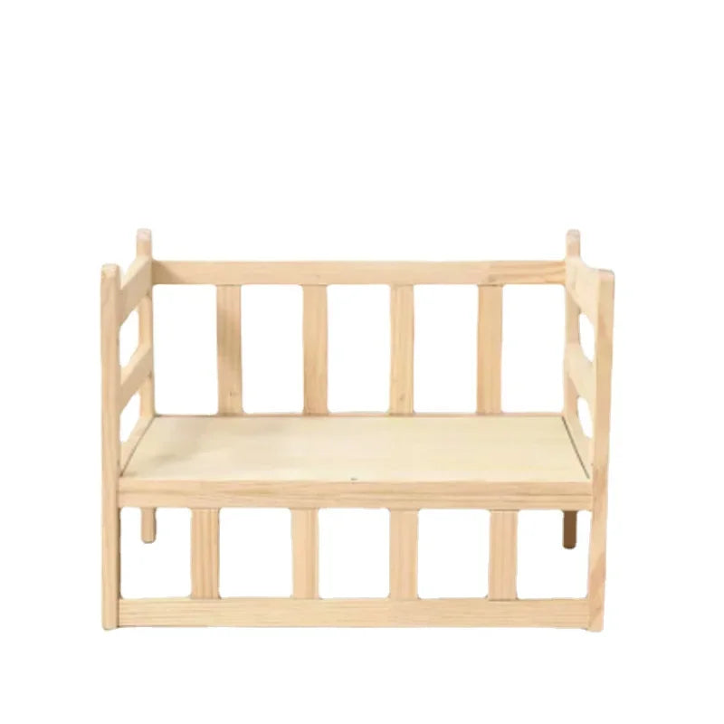 Royal Wood Pet Throne