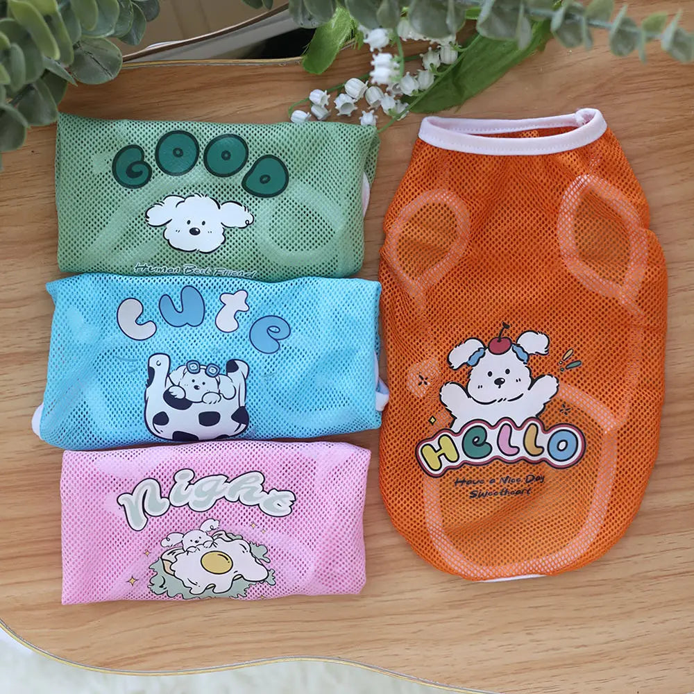 Cute Cartoon Pet Vests