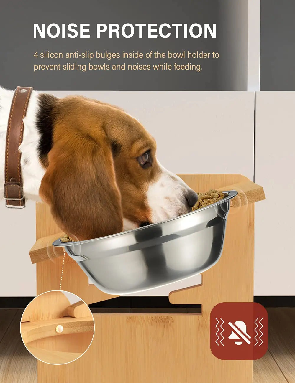 Bamboo Pet Feeding Station
