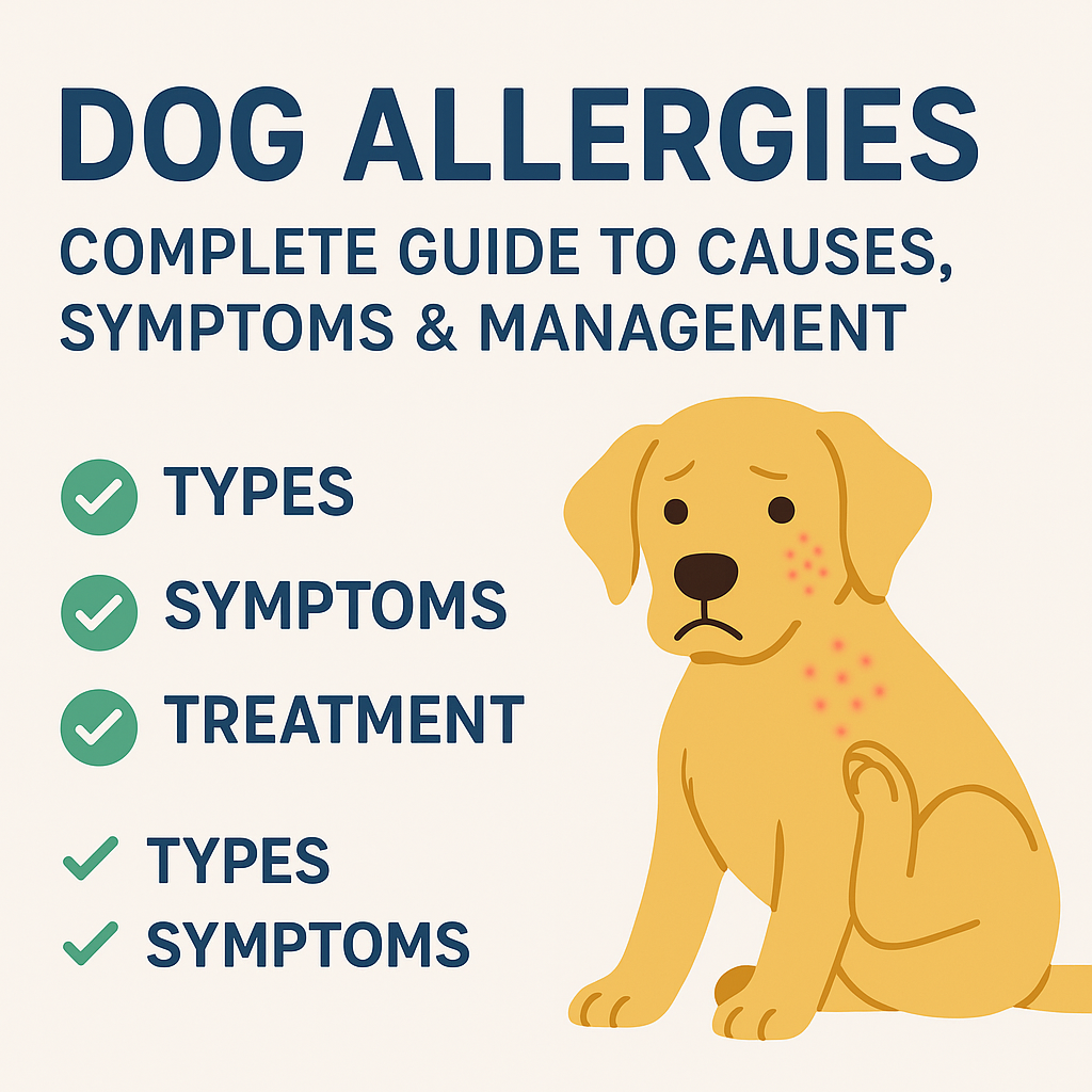🧬 Dog Allergies – Complete Guide to Causes, Symptoms &amp; Management