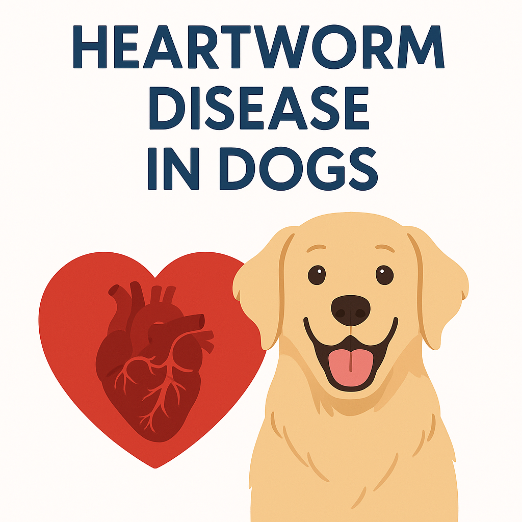 🐶 Heartworm Disease in Dogs – Symptoms, Prevention, and Treatment Guide