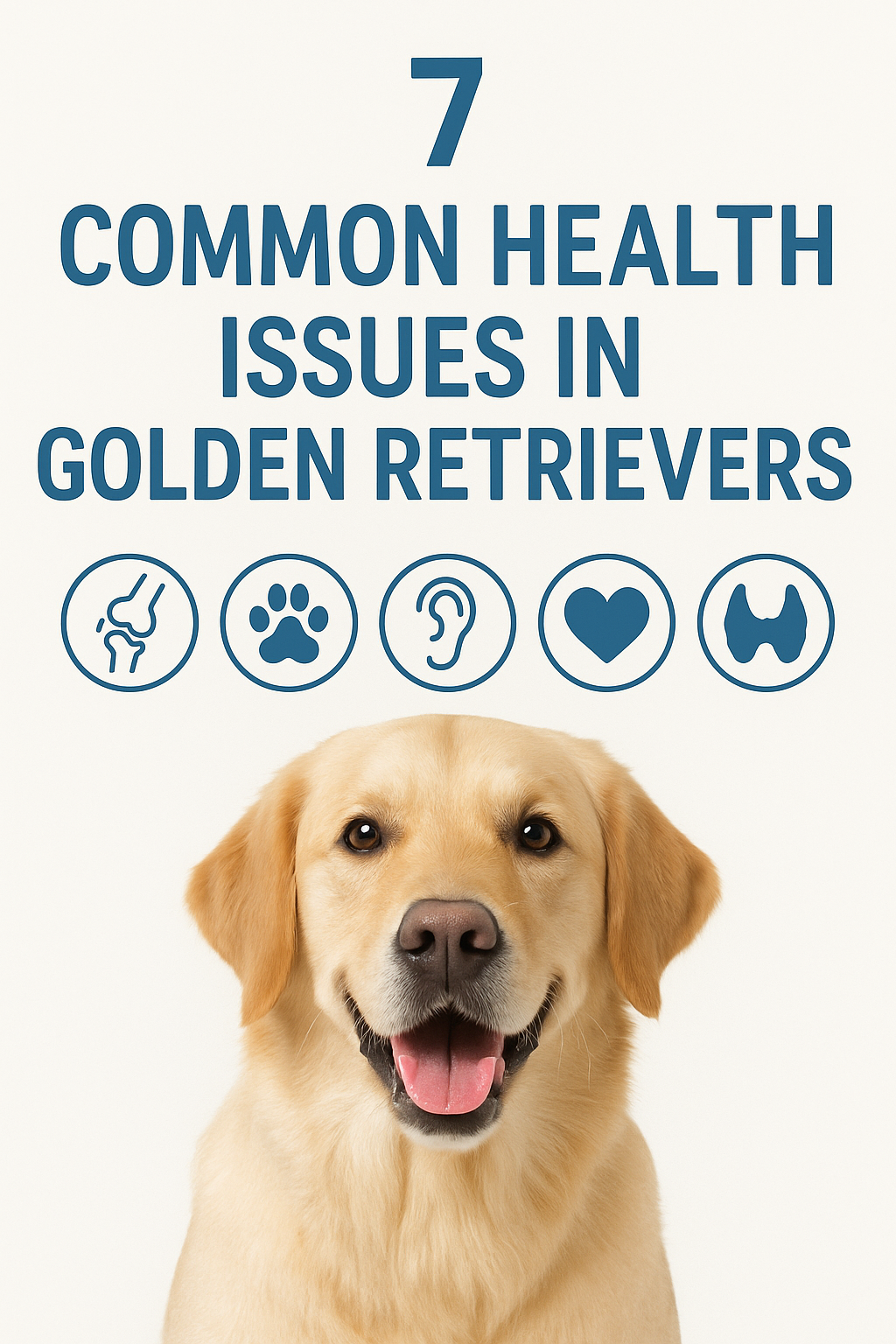 🐶 7 Common Health Issues in Golden Retrievers – Prevention and Care Tips