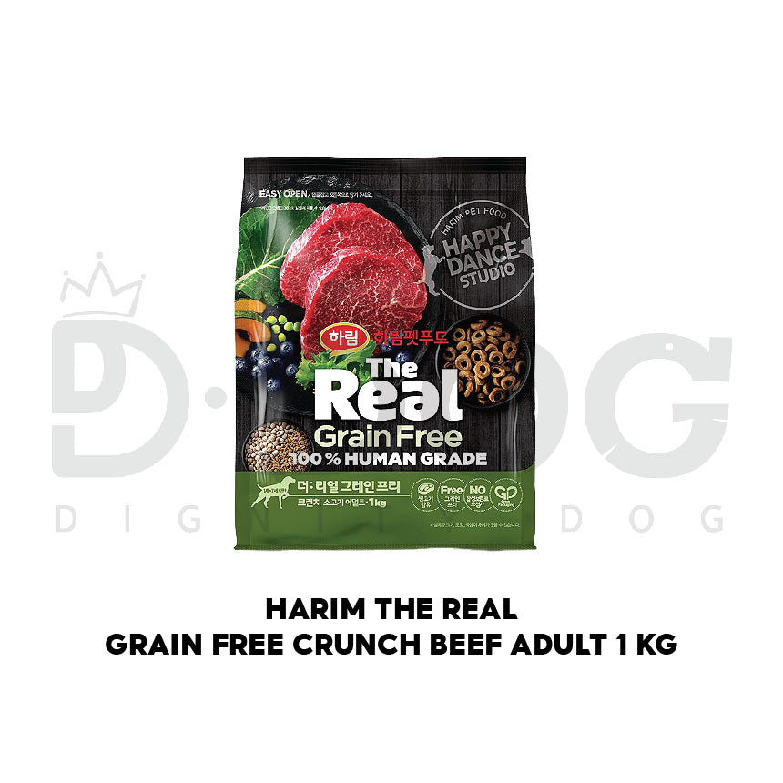 【 HARIM 】1 KG THE REAL CRUNCH GRAIN FREE DOG FOOD