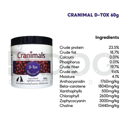 【 CRANIMAL 】 NUTRITION POWDER 60g