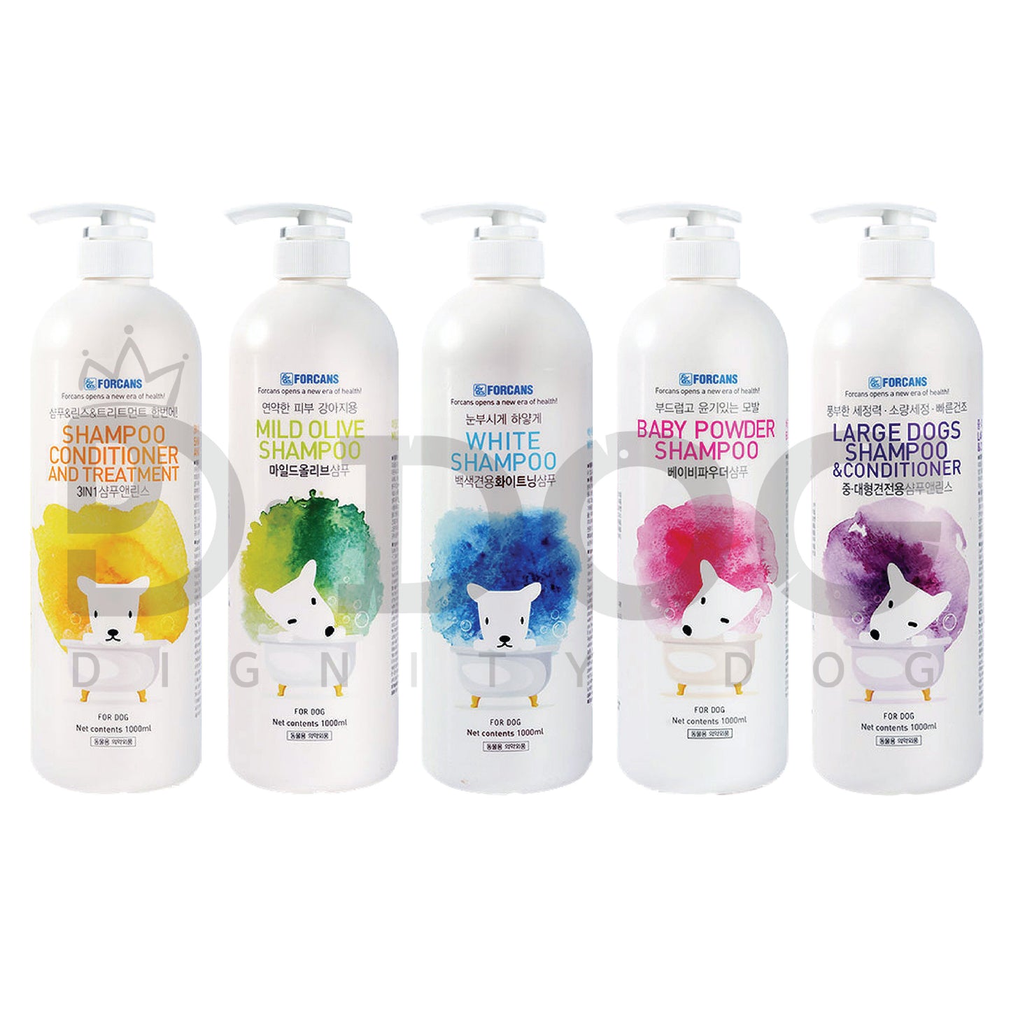 【 FORCANS 】 Large Capacity Dog Shampoo 1000ml