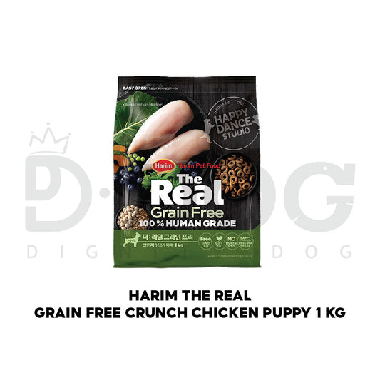【 HARIM 】1 KG THE REAL CRUNCH GRAIN FREE DOG FOOD