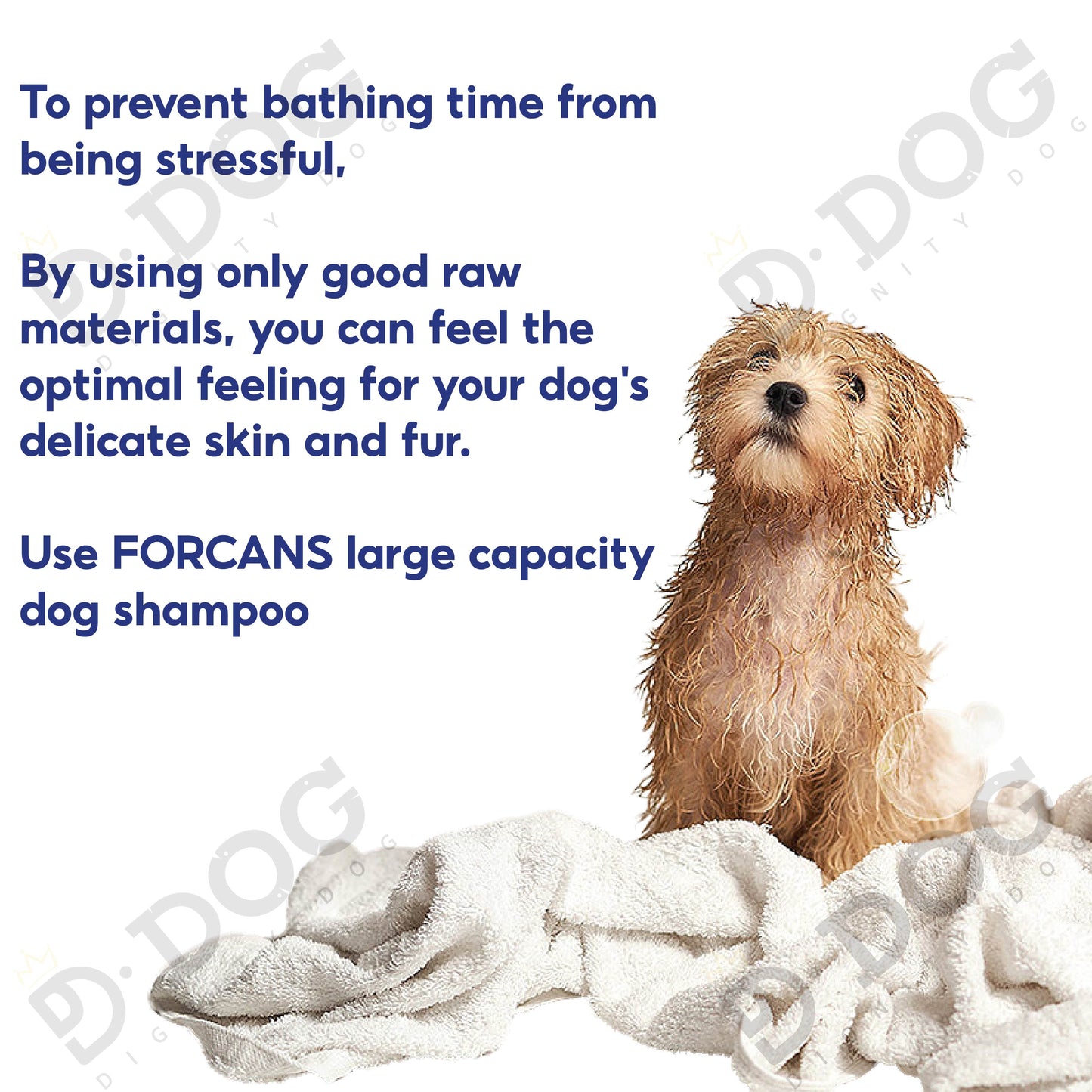 【 FORCANS 】 Large Capacity Dog Shampoo 1000ml