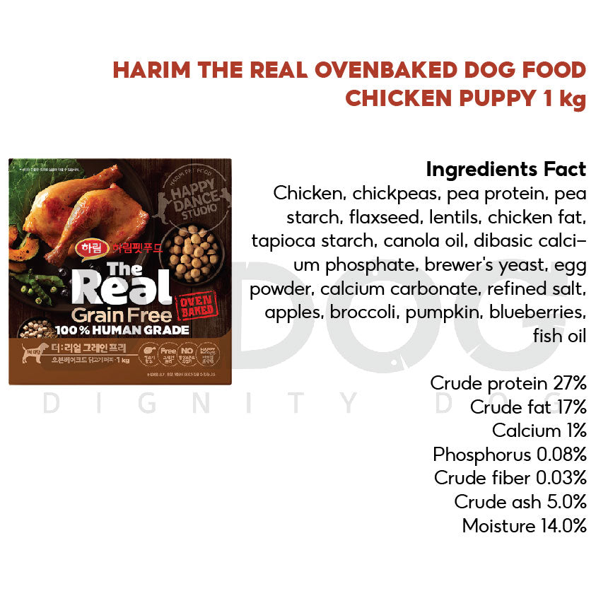 【 HARIM 】1 KG THE REAL OVEN BAKED DOG FOOD 5 TYPES
