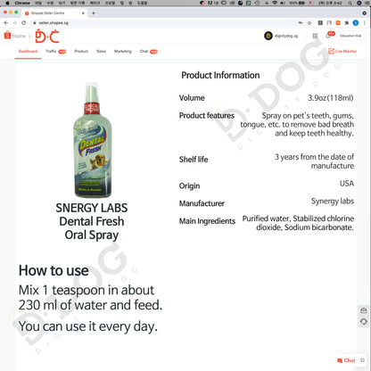 【 SYNERGY LABS 】 DETAL FRESH 4 types