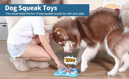 Interactive Dog Treat Puzzle Toys for IQ Training & Mental Stimulating,Fun Slow Feeder,Large Medium Small Dogs Enrichment Toys w
