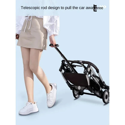 Foldable Pet Stroller for Outdoor Activities, Separable Dog Carrier Trolley for Corgi and Other Medium to Large Dogs