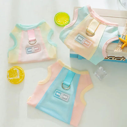 Thin Summer Dog Cooling Vest Pet Dog T Shirt Fashion Dog Sunscreen Pet Dog Clothes with Buckle Breathable Mesh Puppy Costumes