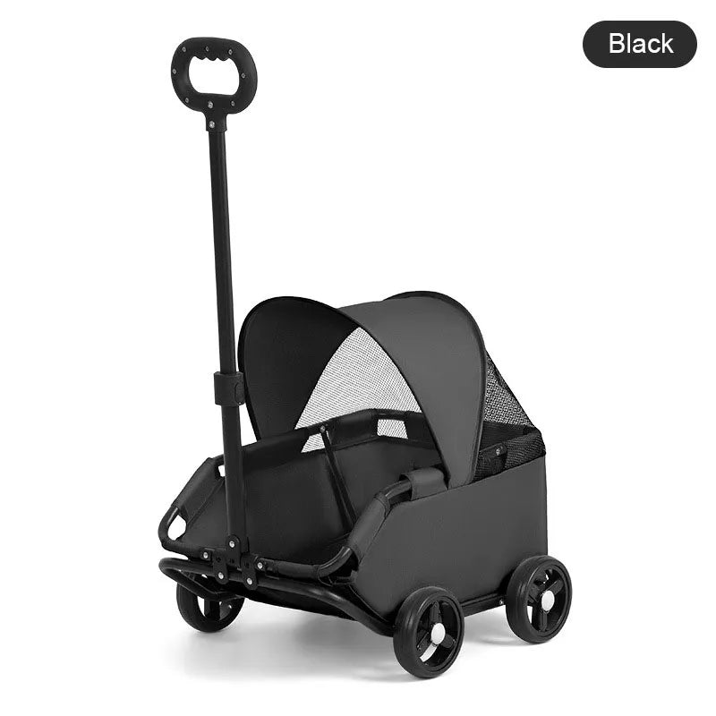 Small pet stroller for dogs, cats, teddy bears, baby strollers, outdoor activities, lightweight and foldable