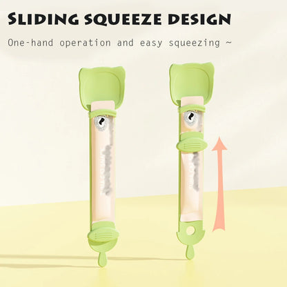 Cute and Convenient Cat Treat Spoons: Easy-Squeeze, One-Handed Feeder, Cat Supplies for Feeding Wet Treats and Supplements