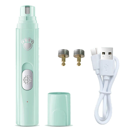 Electric Dog & Cat Nail Grinder - USB Rechargeable Silent Trimmer