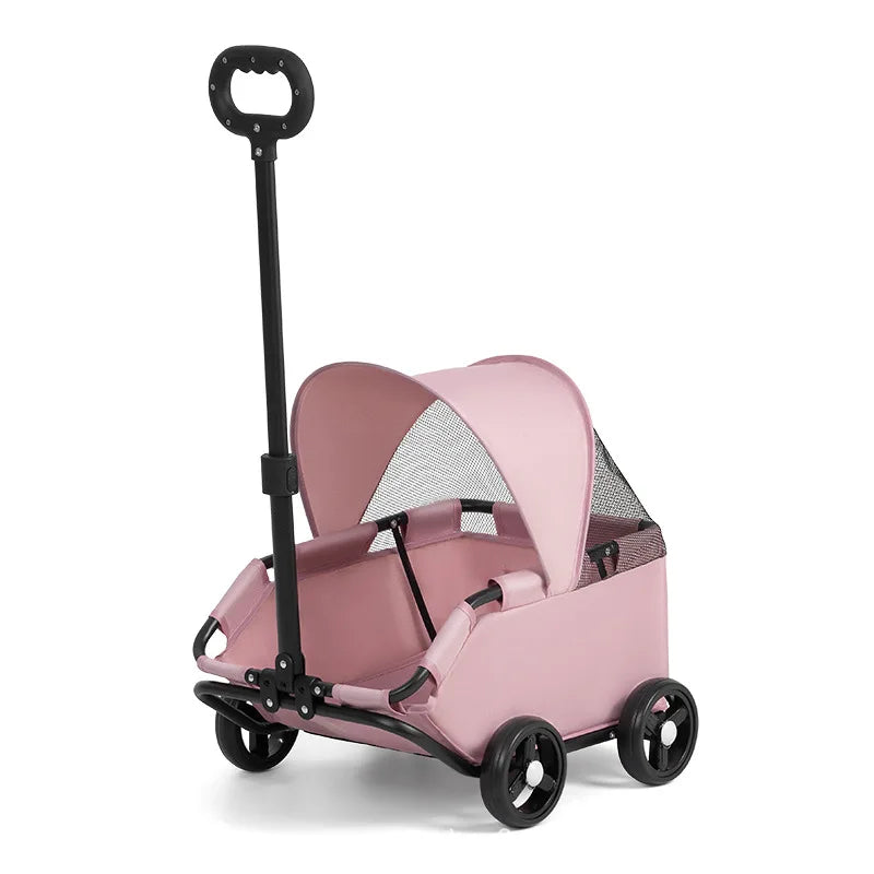 Small pet stroller for dogs, cats, teddy bears, baby strollers, outdoor activities, lightweight and foldable