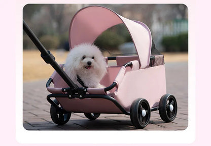 Small pet stroller for dogs, cats, teddy bears, baby strollers, outdoor activities, lightweight and foldable