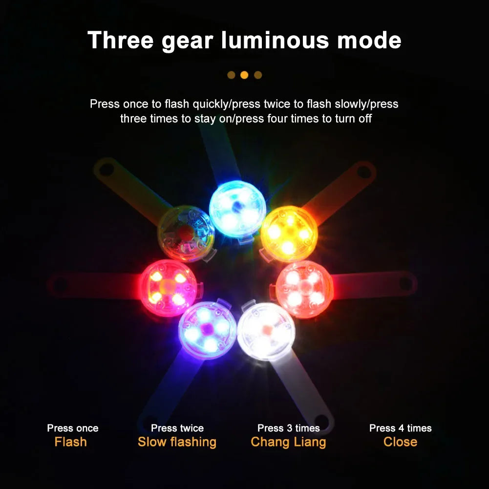 Dogs Collars Anti Loss Pendant Waterproof Safety LED Flashing Light USB Rechargeable Night Safety Luminous Light Pendant For Pet