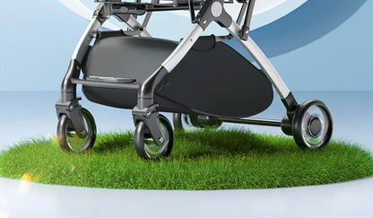 Foldable Pet Stroller for Outdoor Activities, Separable Dog Carrier Trolley for Corgi and Other Medium to Large Dogs