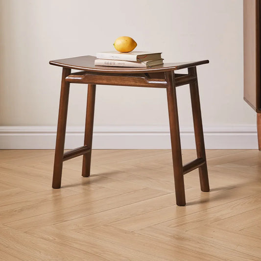 Cozy Wooden Dressing Stool