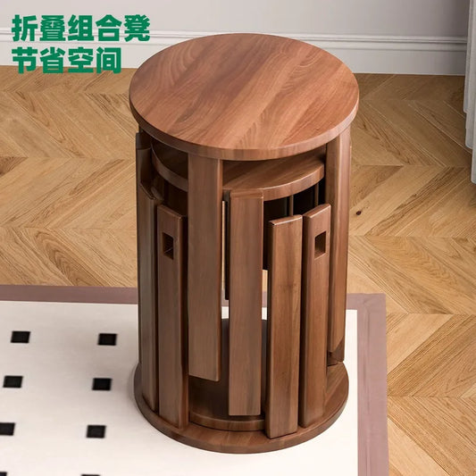 Chic Wooden Stacking Stool