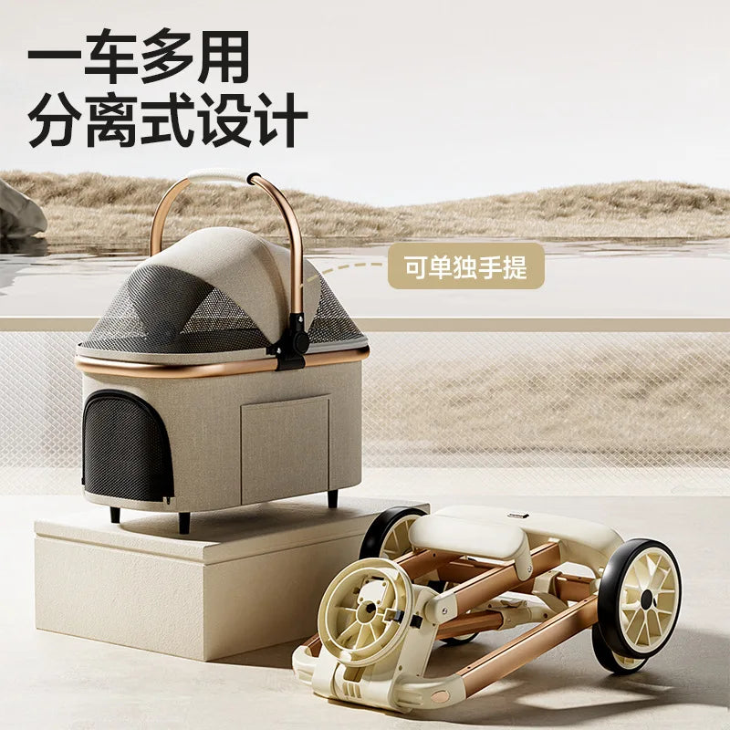 Chic Foldable Pet Stroller