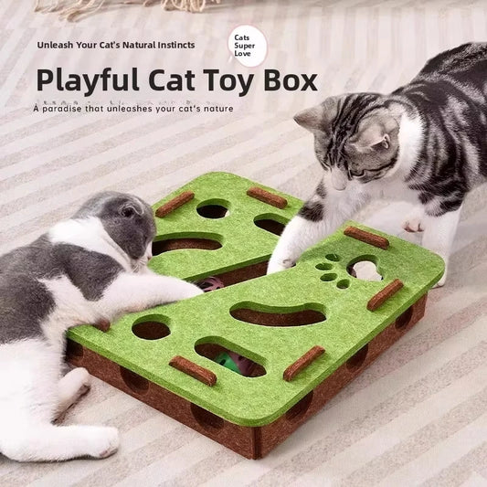 Fun Cat Puzzle Play Box