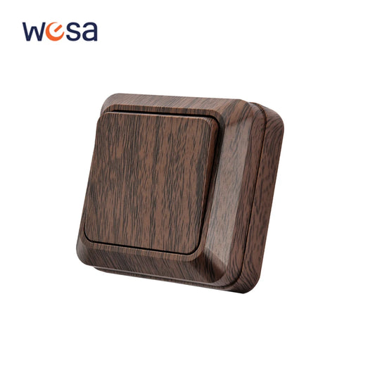 Stylish Wood-Look Light Switch
