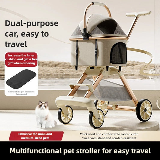 Chic Foldable Pet Stroller
