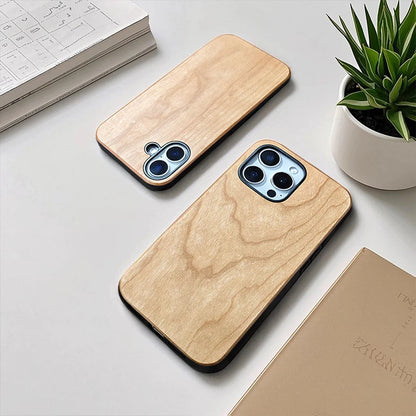 Chic Cherry Wood Phone Case