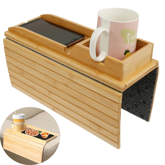 Bamboo Sofa Armrest Tray