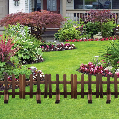 Wooden Garden Fence Supports