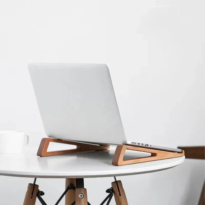 Sleek Wood Laptop Stand