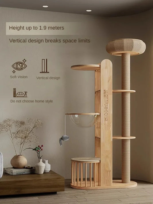 Space-Saving Cat Tower