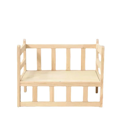Royal Wood Pet Throne