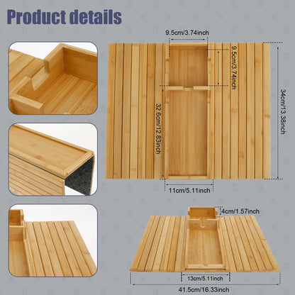 Bamboo Sofa Armrest Tray