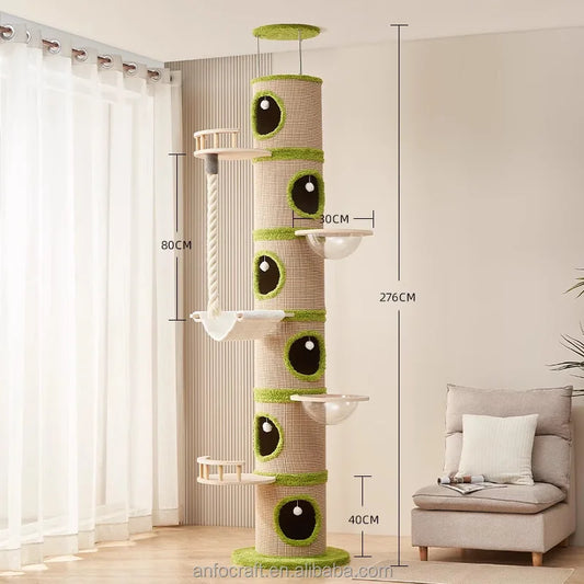 Cozy Forest Cat Adventure Tower