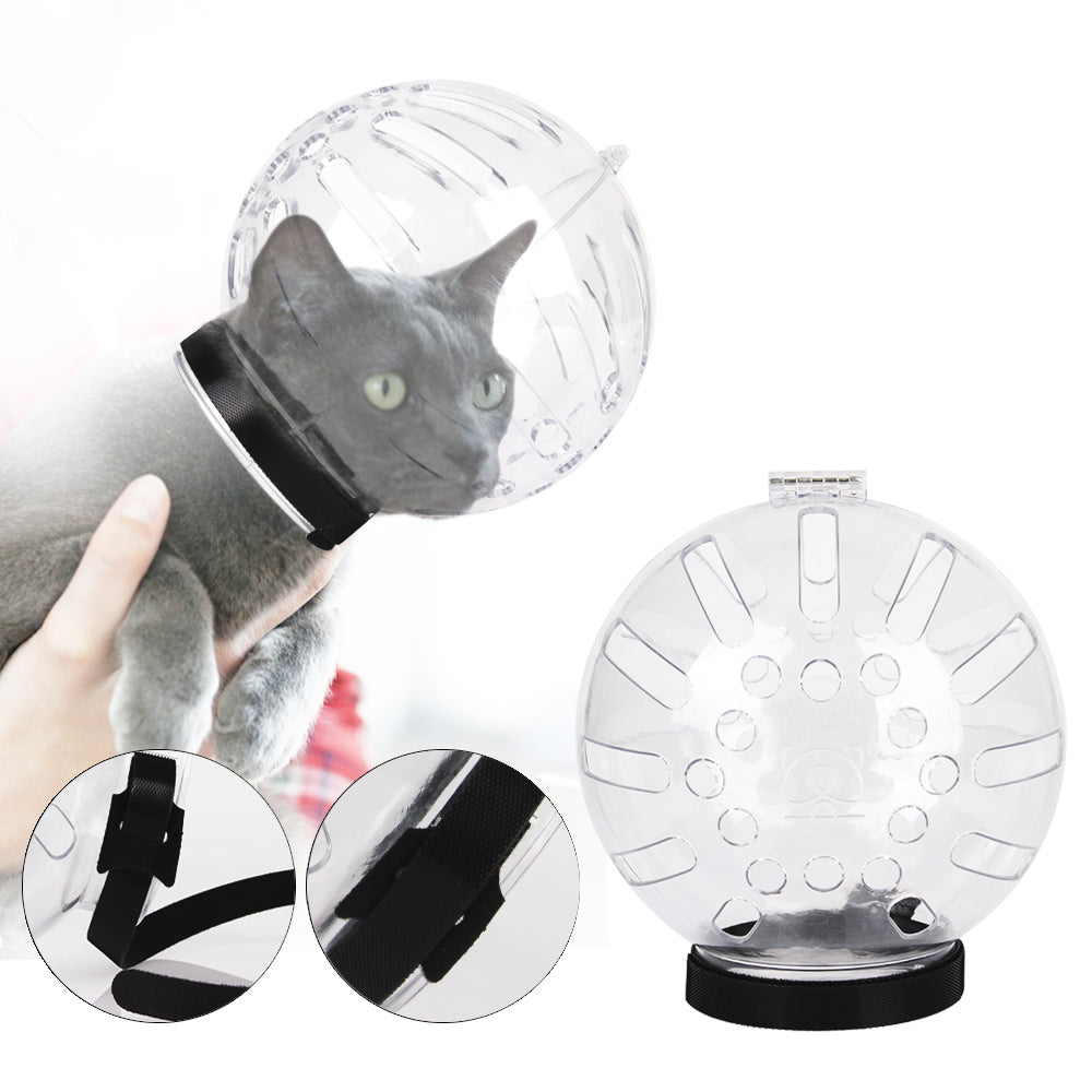 Cat Grooming Supplies Anti-Licking Anti-Bite Breathable Cat  Muzzle Protective Space Hood Grooming Mask Bath Grooming